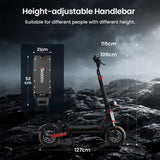iScooter Skuter Elektryczny Terenowy iX8 Elektromos Roller Kettős Motor 2400W Összecsukható Off-Road, CE-Tanúsítvánnyal, Kettős Motor