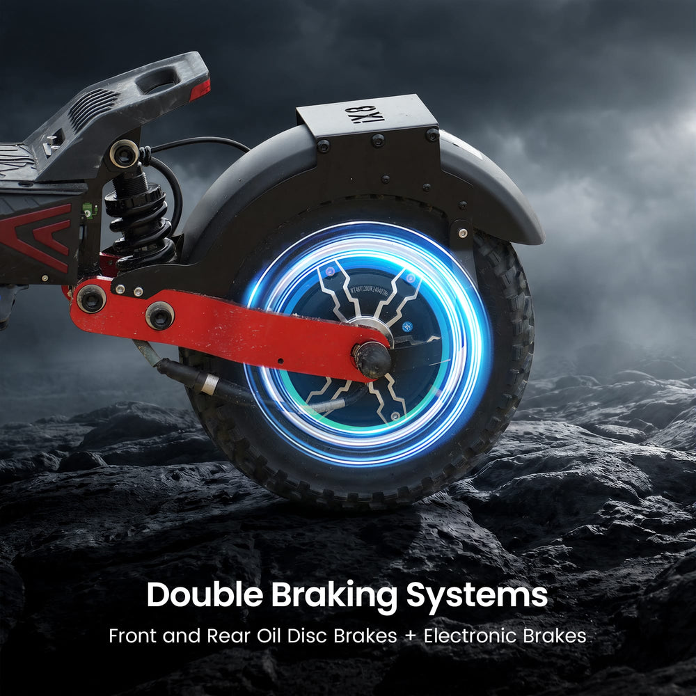 iScooter Skuter Elektryczny Terenowy iX8 Elektromos Roller Kettős Motor 2400W Összecsukható Off-Road, CE-Tanúsítvánnyal, Kettős Motor
