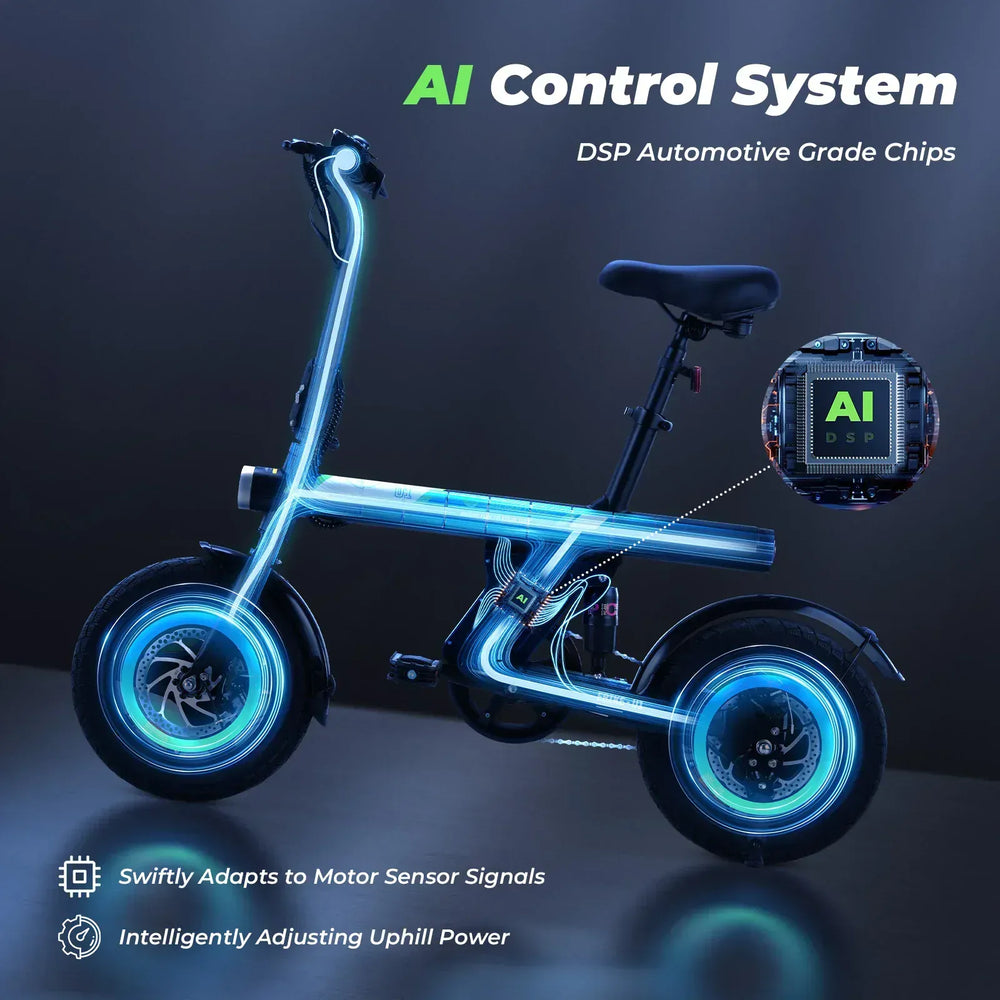 Cybercart U1 városi ingázó elektromos kerékpár, 350 W, összecsukható, CE tanúsítvánnyal rendelkező e-bike