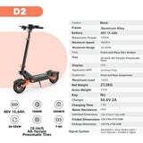 iSinwheel Skuter Elektryczny Terenowy D2Plus Elektromos Roller 1000W Összecsukható Off-Road, 60-65 km Hatótávolság, Erőteljes Motor