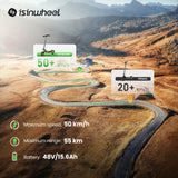 iSinwheel Skuter Elektryczny Terenowy D2 UrbanRover+ Elektromos Roller 1000W Összecsukható Off-Road, 55 km Hatótávolság, Erőteljes Motor