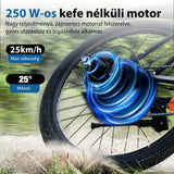 CyberCart Commuter E-Bike EB3 elektromos bringa – 250 W, 100 km hatótávolság