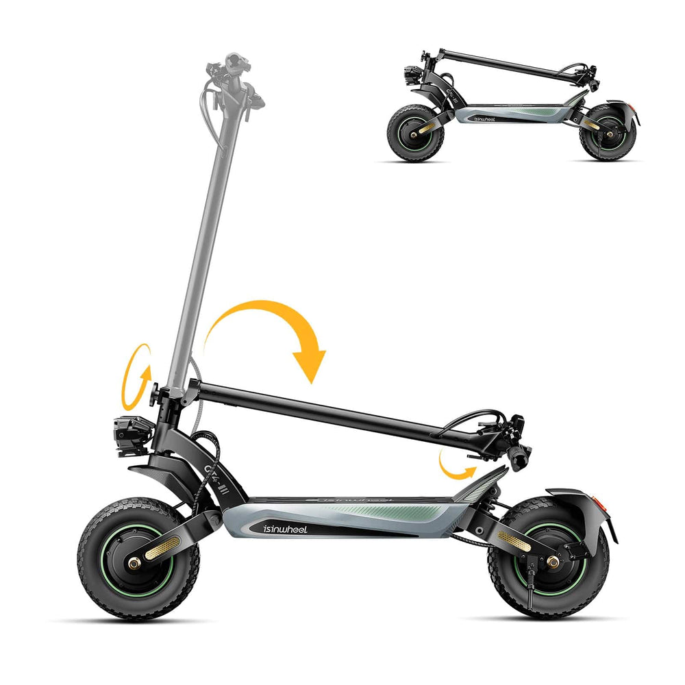 iSinwheel Skuter Elektryczny Terenowy GT4 TorqueBeast Elektromos Roller Kettős Motor 2400W Off-Road Összecsukható, 70-80 km Hatótávolság, CE-Tanúsítvánnyal, Erőteljes Motor