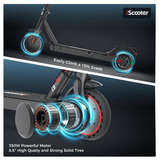 iScooter E-Scooter i9 Elektromos Roller 350W Összecsukható Városi Közlekedő E-Roller