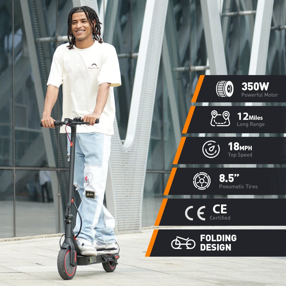 iScooter Commuter E-Scooter i8 Összecsukható Elektromos Roller, 350W Motor, 30 km/h Maximális Sebesség, 20 km Hatótáv, LCD Kijelző