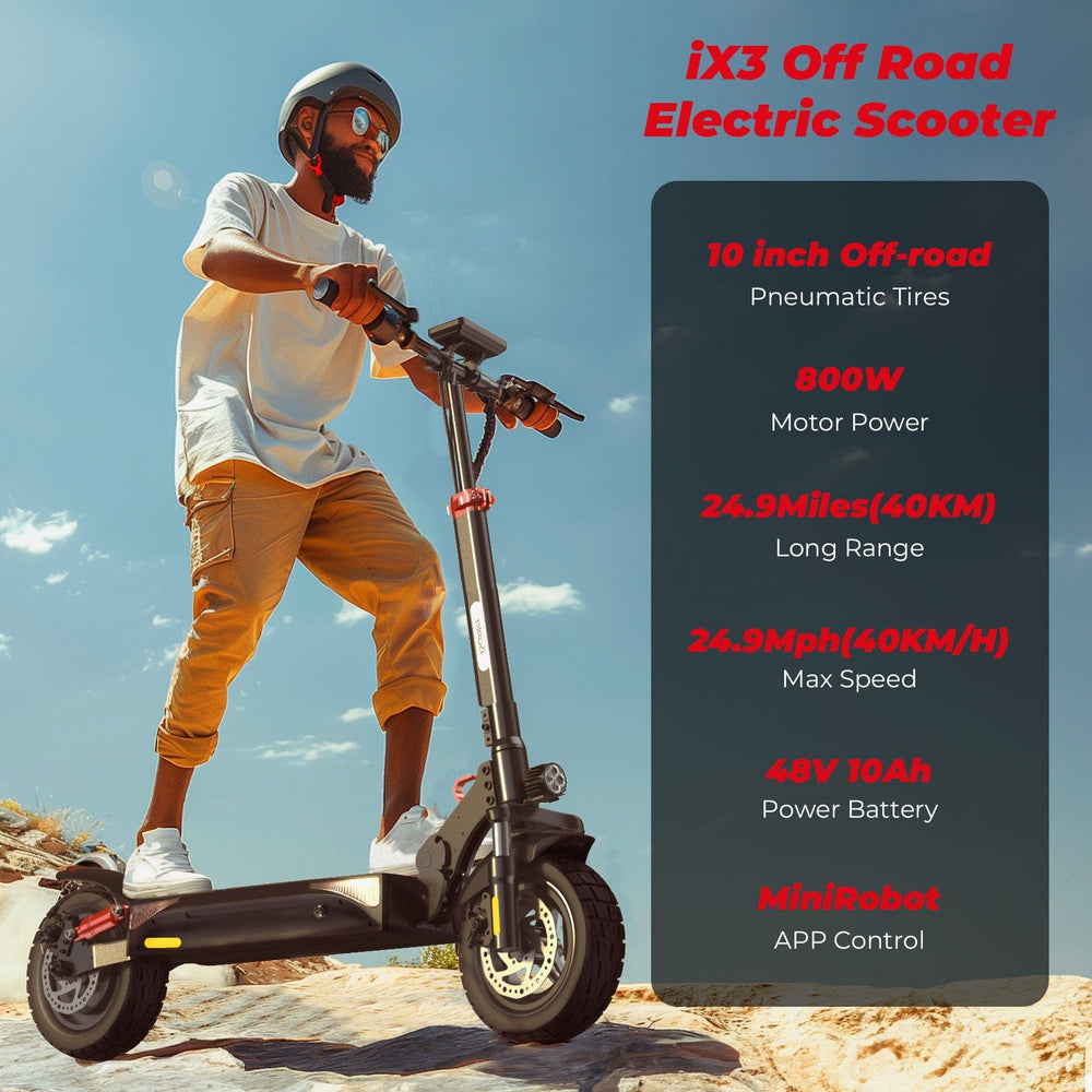 iScooter Off-Road E-Scooter iX3 iX3 elektromos roller, 800 W, összecsukható, terepre alkalmas e-roller