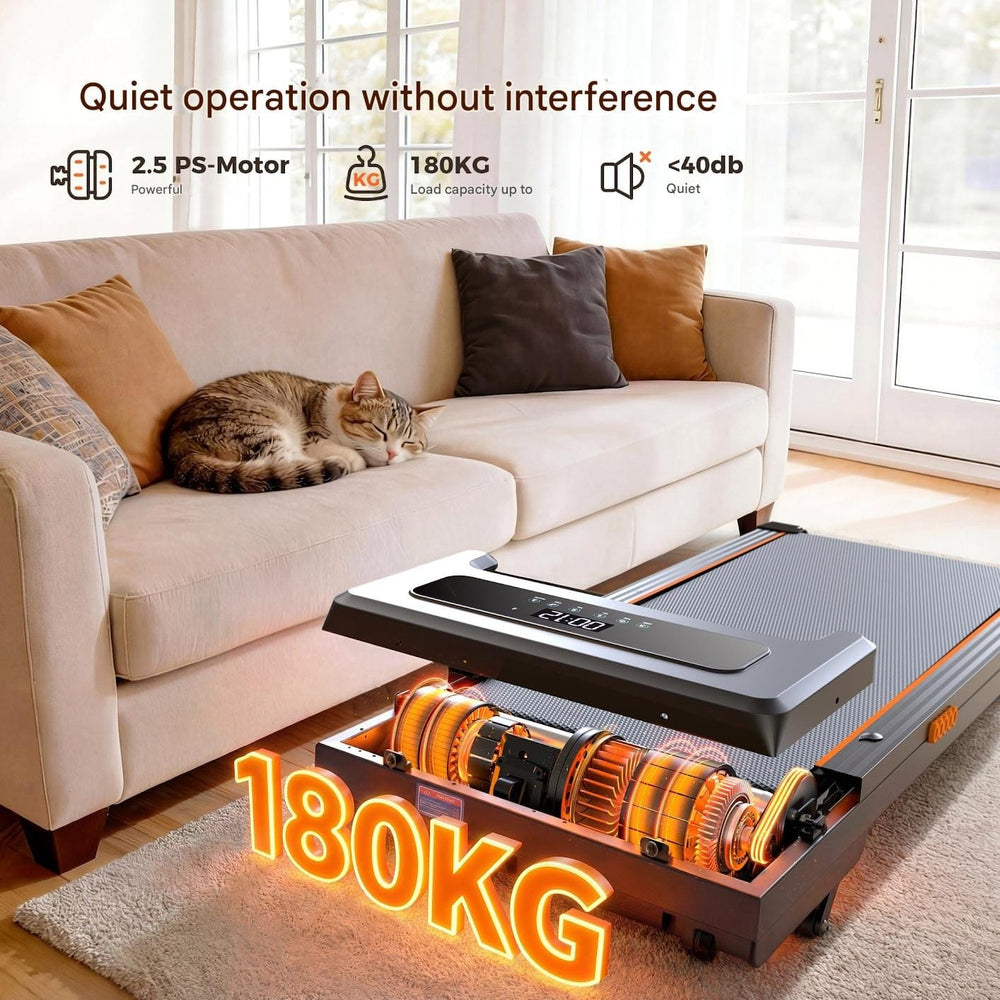 Jagjog Home Treadmill JagJog JT32 AdaptTrek Futópad 12%-os Automatikus Emelkedéssel, Futószalag Álló Asztal Intelligens Alkalmazással, 180 kg Teherbírás