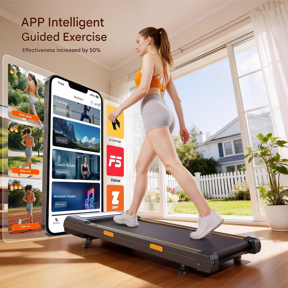Jagjog Home Treadmill JagJog JT32 AdaptTrek Futópad 12%-os Automatikus Emelkedéssel, Futószalag Álló Asztal Intelligens Alkalmazással, 180 kg Teherbírás