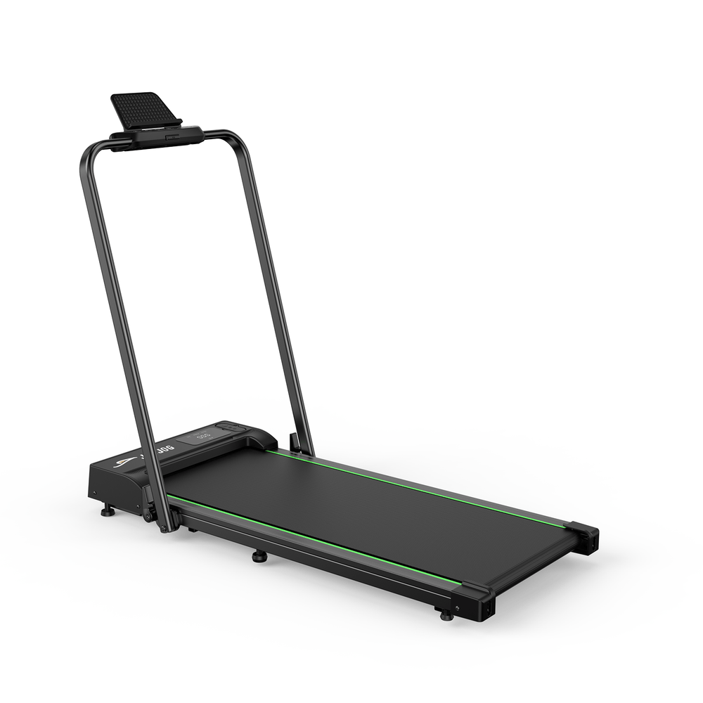 Jagjog Home Treadmill black-1 JT51 Otthoni Futópad Helytakarékos Összecsukható Kompakt Sétálópad Kormánnyal 10 km/h CE-Tanúsítvánnyal Rendelkező Elektromos