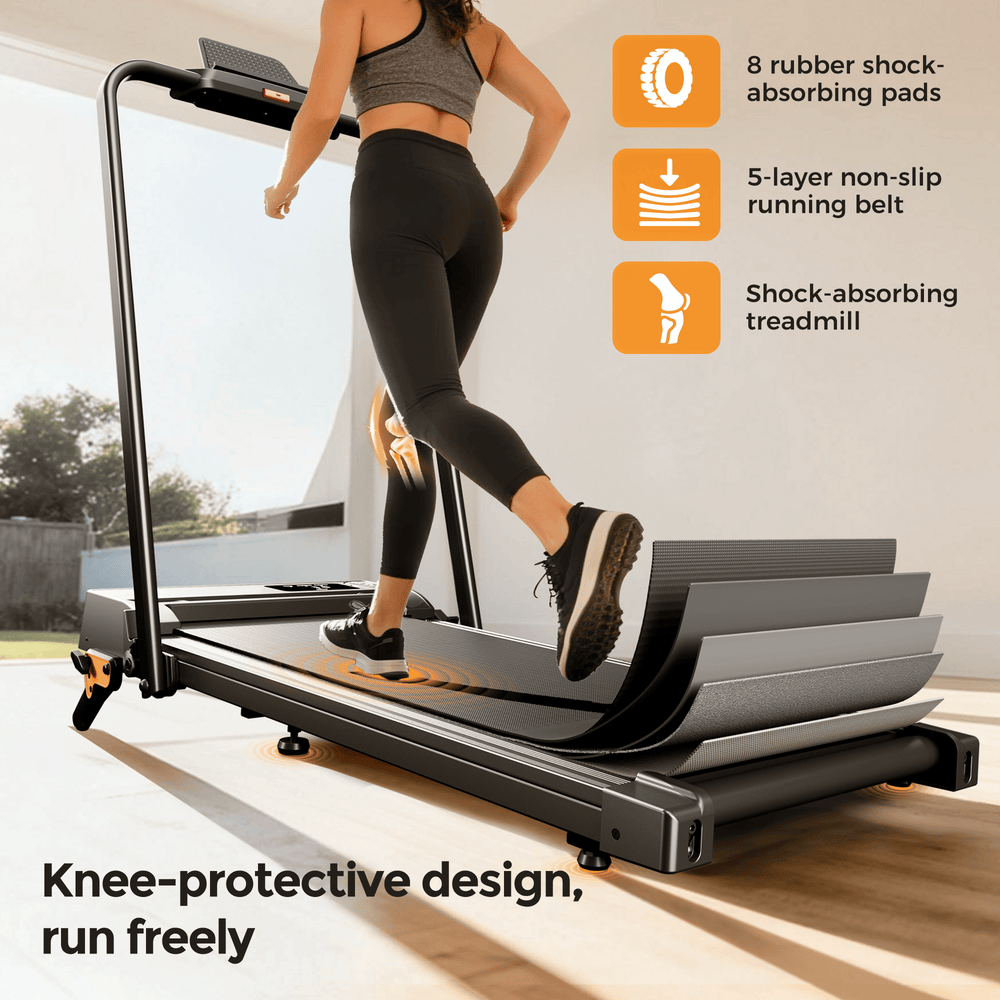Jagjog Home Treadmill JT52 JT52 Otthoni Futópad APP-kapcsolattal, Összecsukható Kompakt Sétálópad 12 km/h, CE-tanúsítvánnyal Rendelkező Elektromos Sétálógép