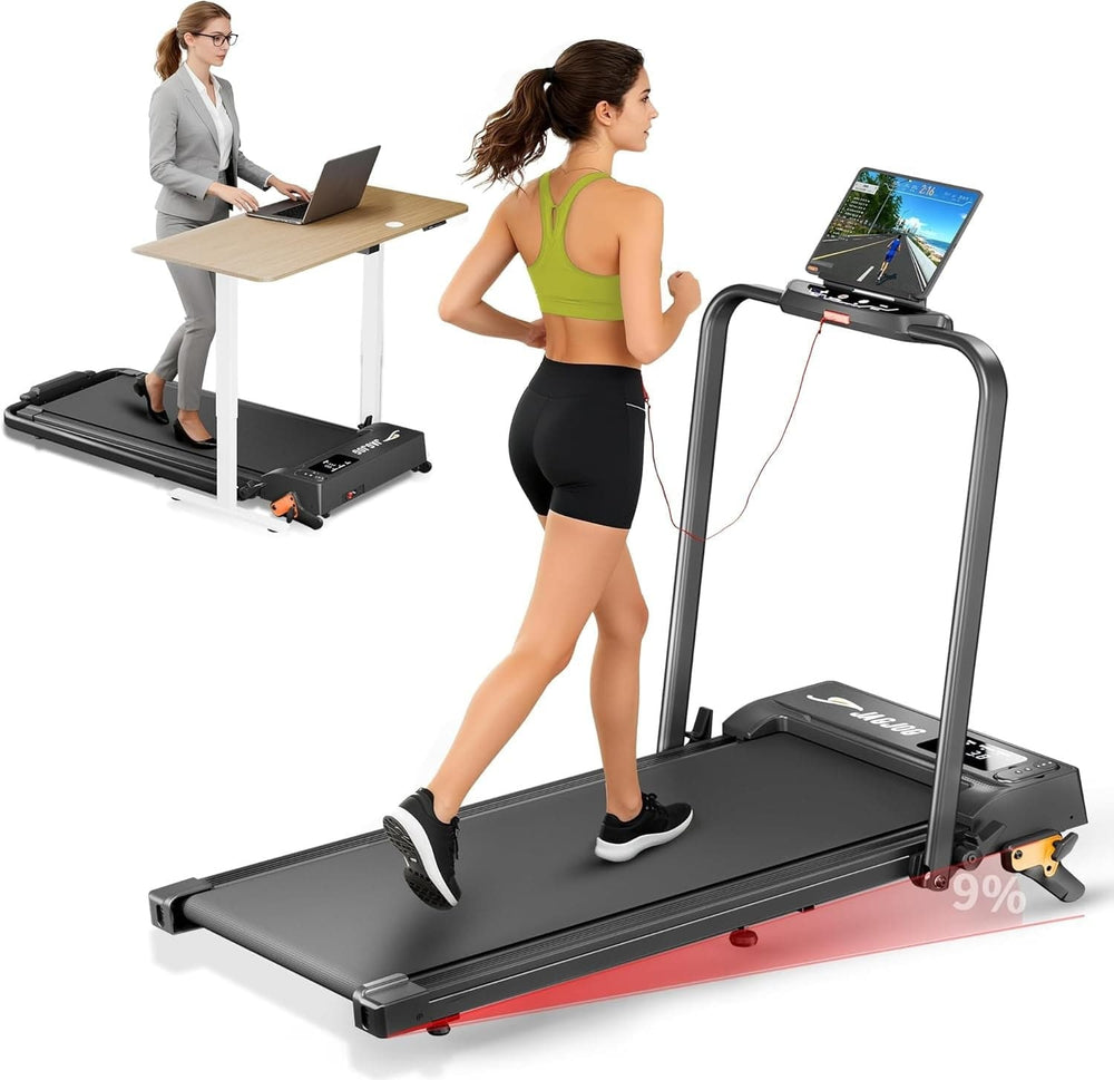 Jagjog Home Treadmill JT52 JT52 Otthoni Futópad APP-kapcsolattal, Összecsukható Kompakt Sétálópad 12 km/h, CE-tanúsítvánnyal Rendelkező Elektromos Sétálógép