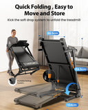 Jagjog Home Treadmill JT61 Futópad Auto Incline+, 1-15% Elektromos Emelkedés, 13,5 km/h, Összecsukható, CE-Tanúsítvánnyal