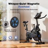 CyberCart Exercise Bike QK116C Szobakerékpár Állítható Mágneses Ellenállással, Otthoni Használatra, Kényelmes Üléssel, Digitális Kijelzővel