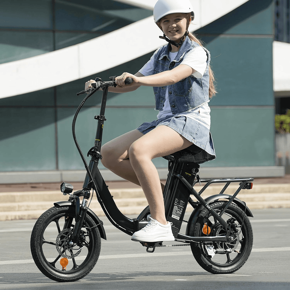 CyberCart Commuter E-Bike U4 elektromos ingázó kerékpár, csúcsteljesítménye 500 W, 88 km hatótávolság, összecsukható e-bike