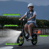 CyberCart Commuter E-Bike U4 elektromos ingázó kerékpár, csúcsteljesítménye 500 W, 88 km hatótávolság, összecsukható e-bike