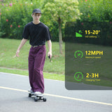 iSinwheel Commuter E-Scooter V6 Elektromos Gördeszka Távirányítóval | 8-Rétegű Juharfa és Hordozható Kivitel