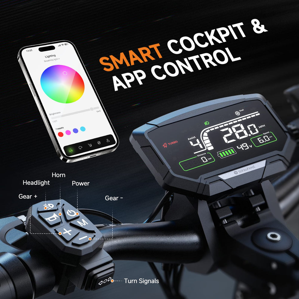 iSinwheel Off-Road E-Scooter GT1 dupla elektromos roller, 800 W × 2 motor, 48 V 13 Ah akkumulátor, 10 hüvelykes gumiabroncsok, 50 km/h maximális sebesség, 55 km hatótávolság, EABS fék + tárcsafék, dupla lengőkaros felfüggesztés