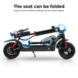 CyberCart Accessories-Adjustable Seat Állítható és Összecsukható Ülés 18,5-20,87 Hüvelyk Magassággal GT2 Modellű Elektromos Rollerhez