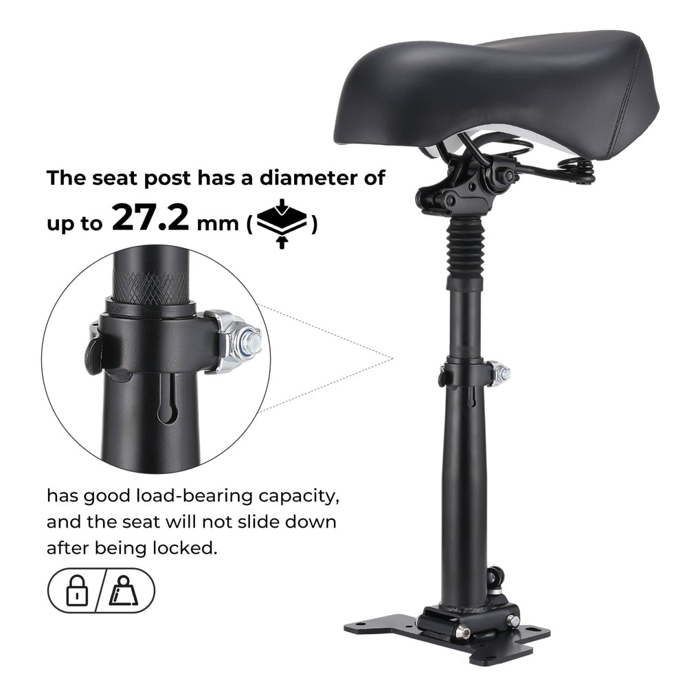 CyberCart Accessories-Adjustable Seat Állítható és Összecsukható Ülés 18,5-20,87 Hüvelyk Magassággal GT2 Modellű Elektromos Rollerhez