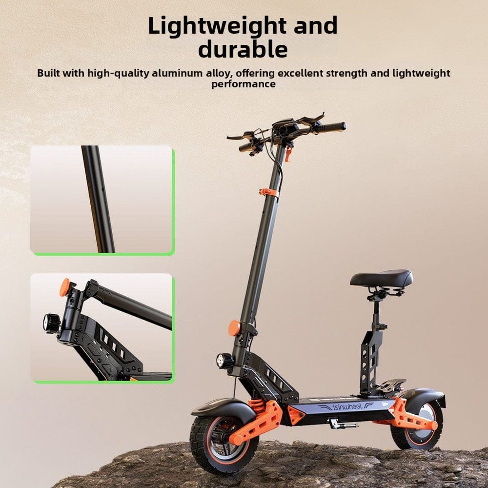iSinwheel Skuter Elektryczny Terenowy D2Plus Elektromos Roller 1000W Összecsukható Off-Road, 60-65 km Hatótávolság, Erőteljes Motor