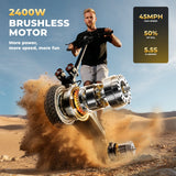 iSinwheel Skuter Elektryczny Terenowy GT4 TorqueBeast Elektromos Roller Kettős Motor 2400W Off-Road Összecsukható, 70-80 km Hatótávolság, CE-Tanúsítvánnyal, Erőteljes Motor