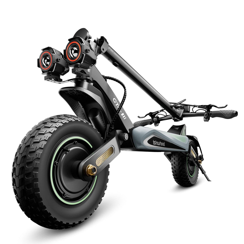iSinwheel Skuter Elektryczny Terenowy GT4 TorqueBeast Elektromos Roller Kettős Motor 2400W Off-Road Összecsukható, 70-80 km Hatótávolság, CE-Tanúsítvánnyal, Erőteljes Motor