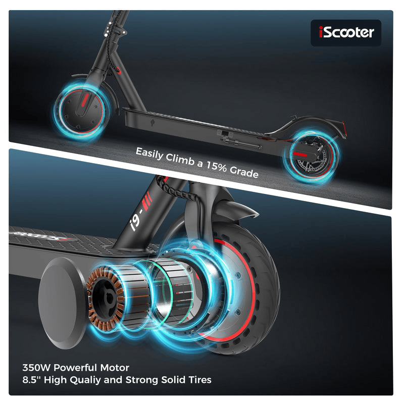 iScooter E-Scooter i9 Elektromos Roller 350W Összecsukható Városi Közlekedő E-Roller