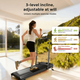 Jagjog Home Treadmill JT52 JT52 Otthoni Futópad APP-kapcsolattal, Összecsukható Kompakt Sétálópad 12 km/h, CE-tanúsítvánnyal Rendelkező Elektromos Sétálógép