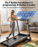 Jagjog Home Treadmill JT61 Futópad Auto Incline+, 1-15% Elektromos Emelkedés, 13,5 km/h, Összecsukható, CE-Tanúsítvánnyal