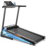 Jagjog Home Treadmill JT61 Futópad Auto Incline+, 1-15% Elektromos Emelkedés, 13,5 km/h, Összecsukható, CE-Tanúsítvánnyal