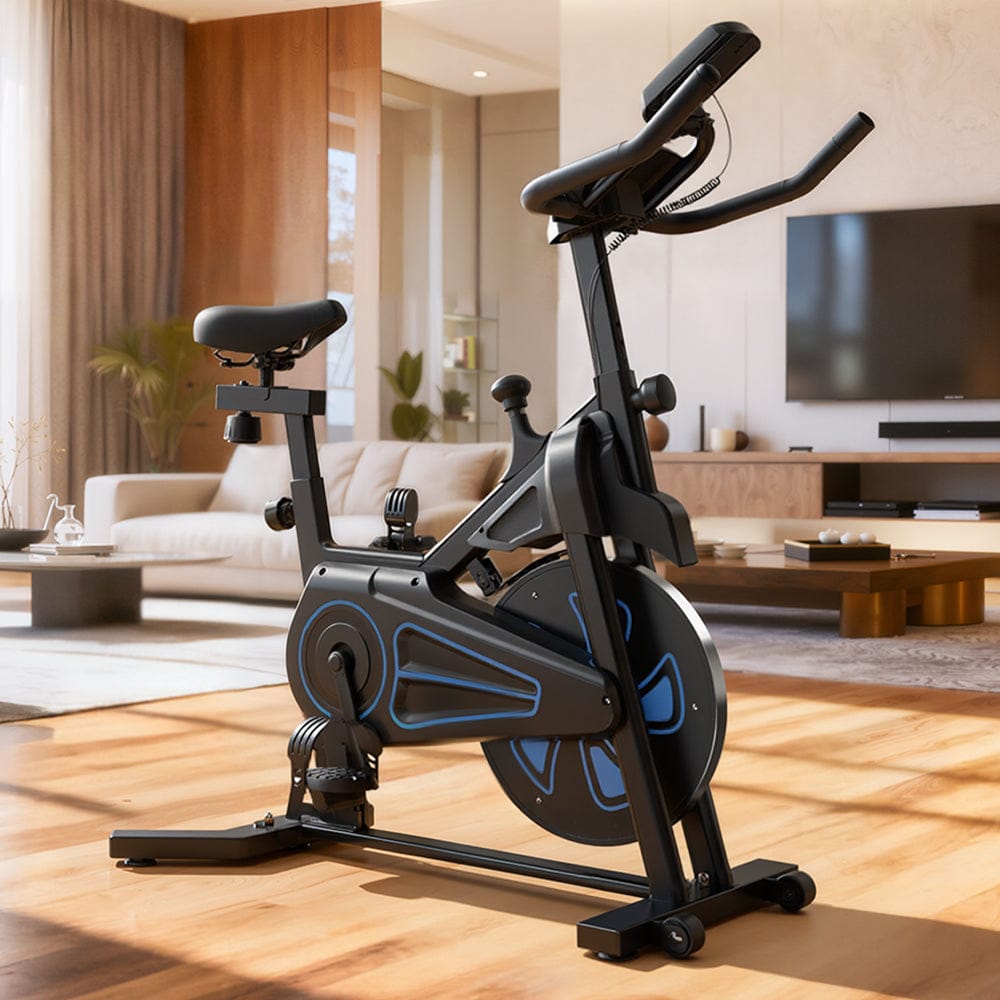 CyberCart Exercise Bike QK116C Szobakerékpár Állítható Mágneses Ellenállással, Otthoni Használatra, Kényelmes Üléssel, Digitális Kijelzővel