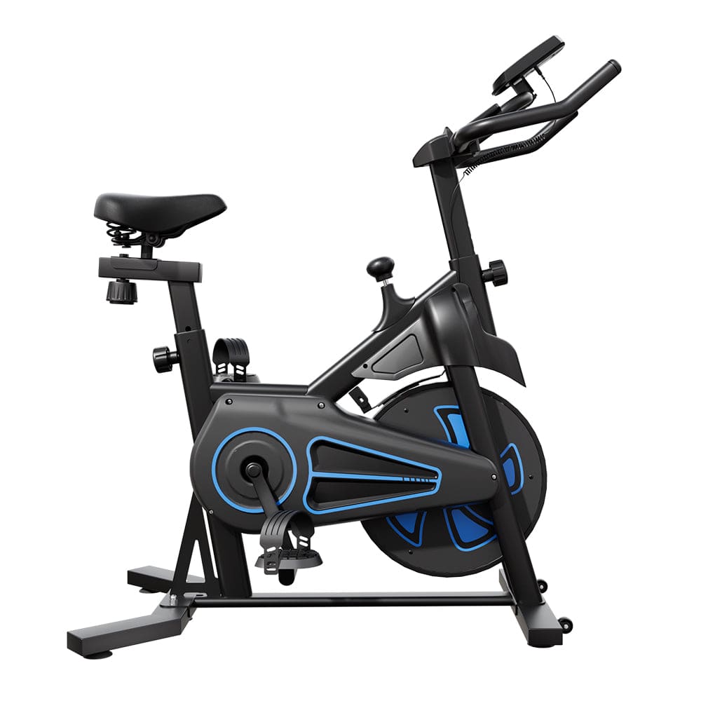 CyberCart Exercise Bike QK116C Szobakerékpár Állítható Mágneses Ellenállással, Otthoni Használatra, Kényelmes Üléssel, Digitális Kijelzővel