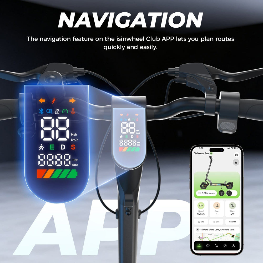 iSinwheel Commuter E-Scooter S-Nova Pro Városi Elektromos Roller 1000W