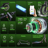iSinwheel Commuter E-Scooter S9 Elektromos Roller 350W Összecsukható Városi Közlekedő CE-Tanúsítvánnyal