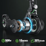 iSinwheel Commuter E-Scooter S9MAX Elektromos Roller 500W Összecsukható Városi Közlekedő E-Roller