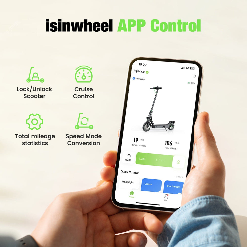 iSinwheel Commuter E-Scooter S9MAX Elektromos Roller 500W Összecsukható Városi Közlekedő E-Roller