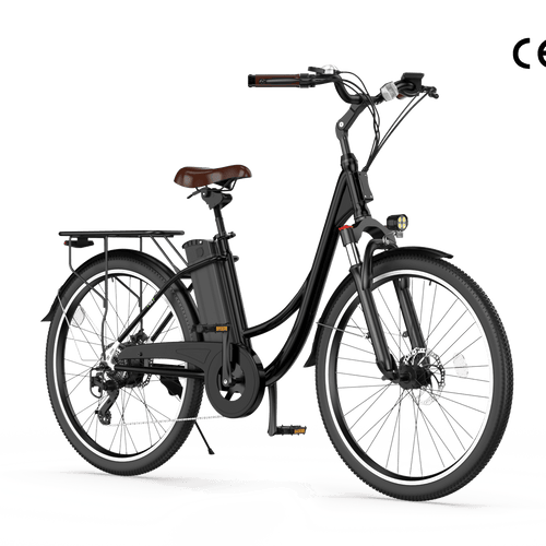 CyberCart Commuter E-Bike U2 Városi Elektromos Kerékpár - Női Városi E-Bike, 350W Motor, 55 km Hatótáv, CE-Tanúsítvánnyal