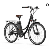 CyberCart Commuter E-Bike U2 Városi Elektromos Kerékpár - Női Városi E-Bike, 350W Motor, 55 km Hatótáv, CE-Tanúsítvánnyal