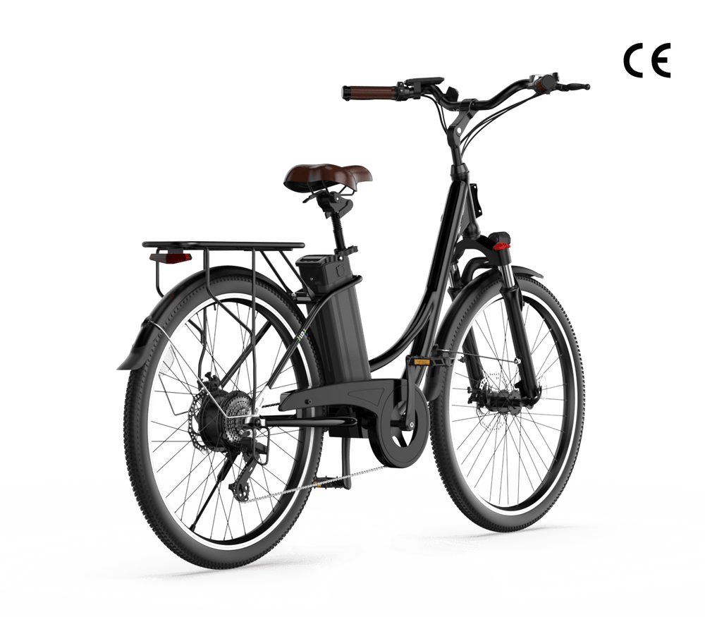 CyberCart Commuter E-Bike U2 Városi Elektromos Kerékpár - Női Városi E-Bike, 350W Motor, 55 km Hatótáv, CE-Tanúsítvánnyal