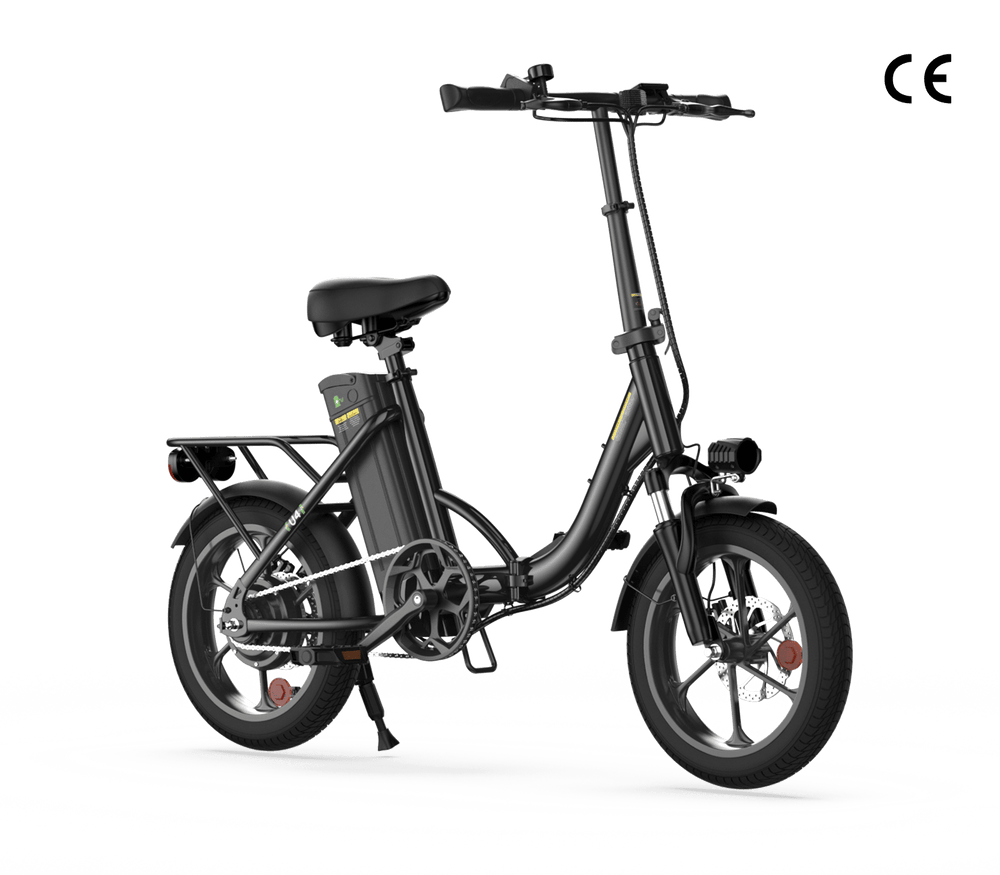 CyberCart Commuter E-Bike U4 elektromos ingázó kerékpár, csúcsteljesítménye 500 W, 88 km hatótávolság, összecsukható e-bike